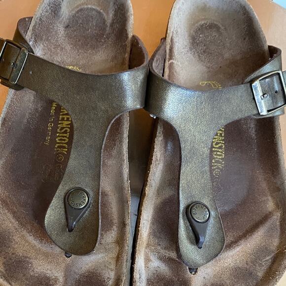 Birkenstock Bronze Leather Sandals Classic 42 270 Excellent condition! Boho Cali main image 12